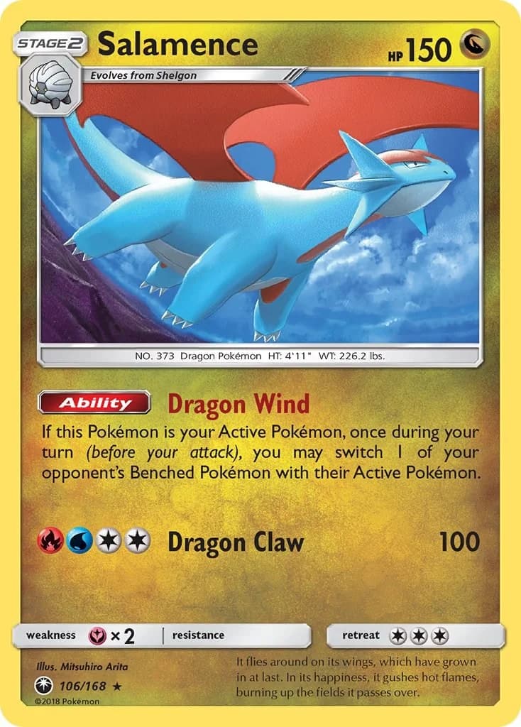 Salamence Celestial Storm 106 Pokémon card
