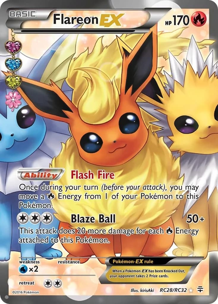 Flareon EX Generations RC28 Pokémon card