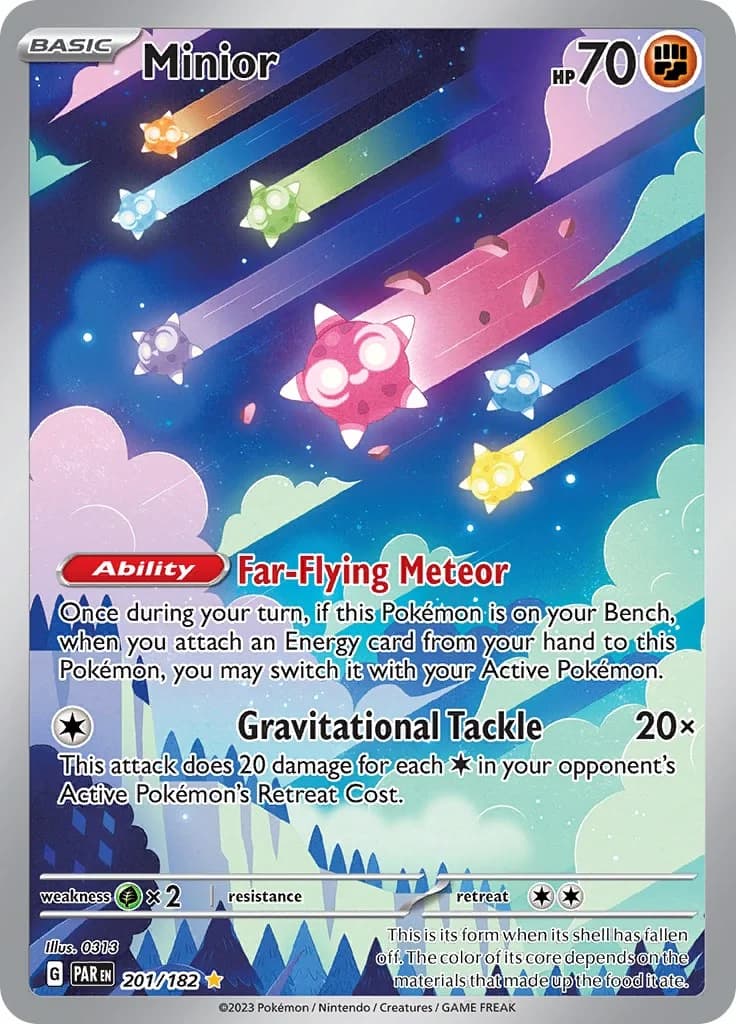 Minior Paradox Rift 201 Pokémon card