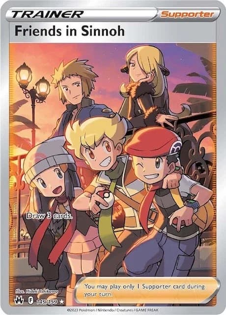 Friends in Sinnoh Crown Zenith 149 Pokémon card