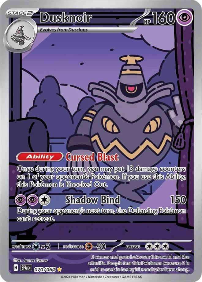 Dusknoir Shrouded Fable 70 Pokémon card