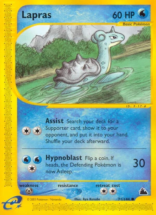 Lapras Skyridge 71 Pokémon card