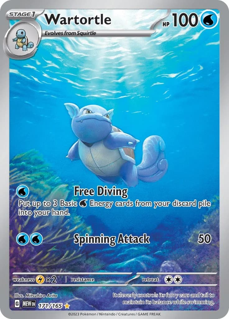 Wartortle Scarlet & Violet 151 171 Pokémon card