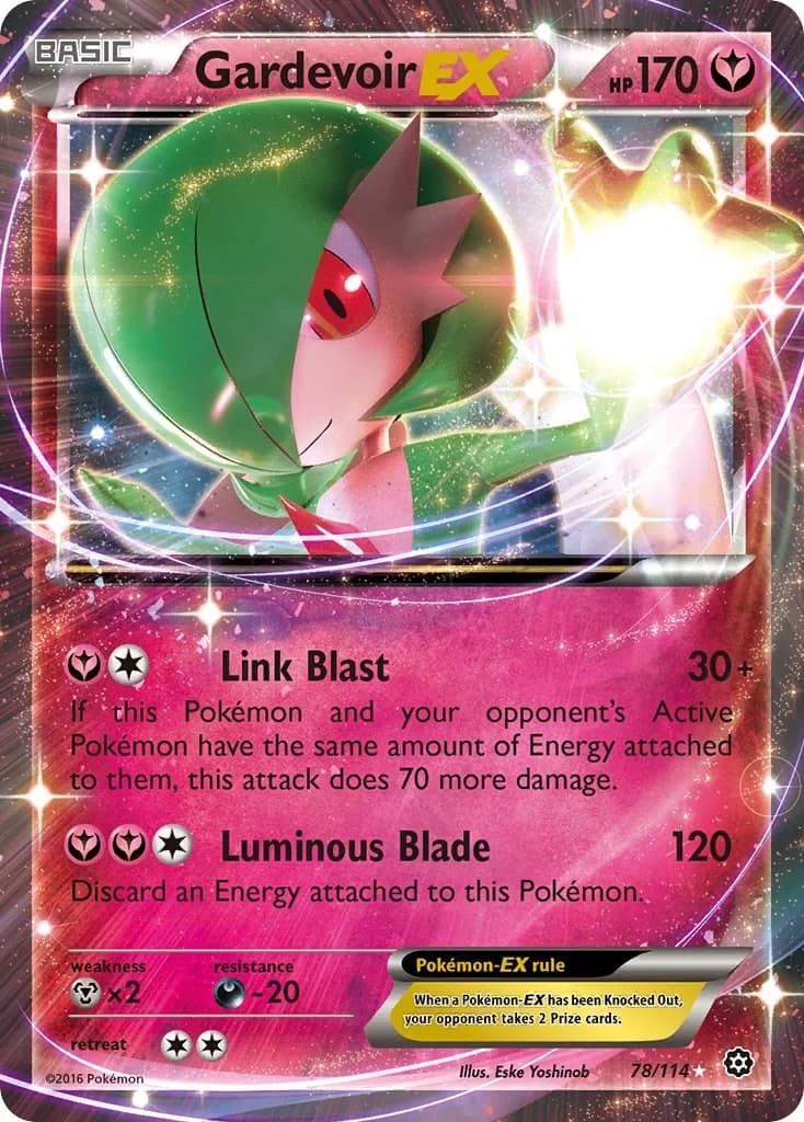 Gardevoir EX Steam Siege 78 Pokémon card