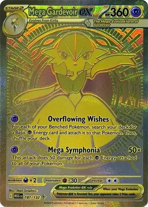 Mega Gardevoir Ex Mega Evolution 187 Pokémon card