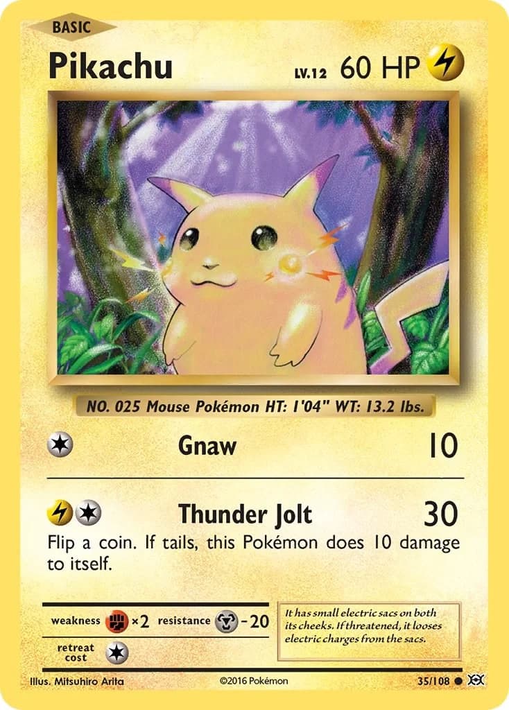 Pikachu Evolutions 35 Pokémon card