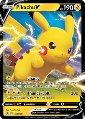 Pikachu V Promo SWSH061 Pokémon card