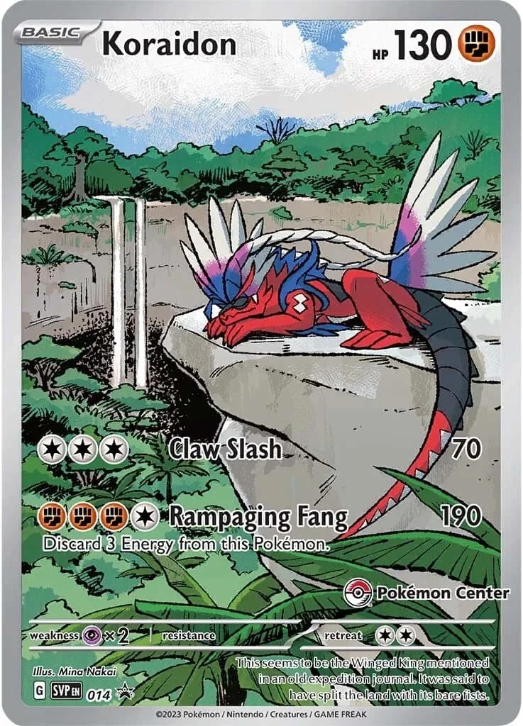 Koraidon [Pokemon Center] Promo 14 Pokémon card