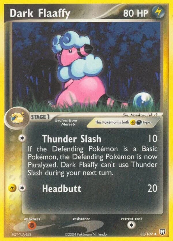 Dark Flaaffy [Reverse Holo] Team Rocket Returns 33 Pokémon card
