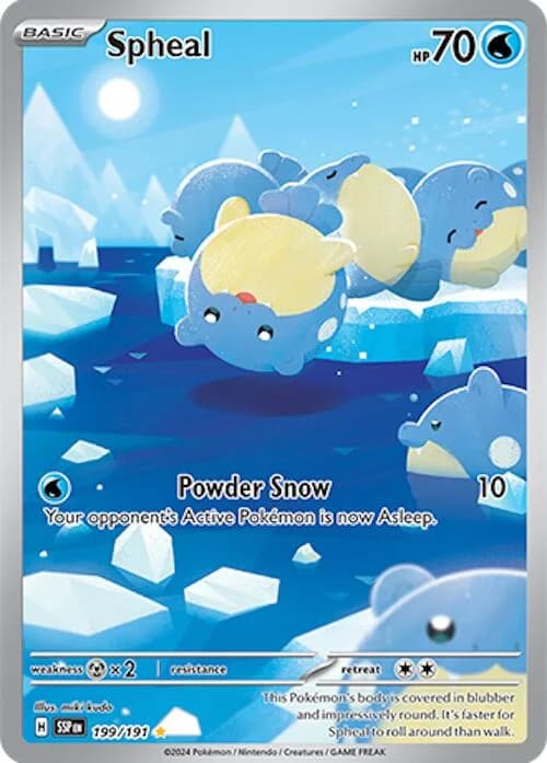 Spheal Surging Sparks 199 Pokémon card