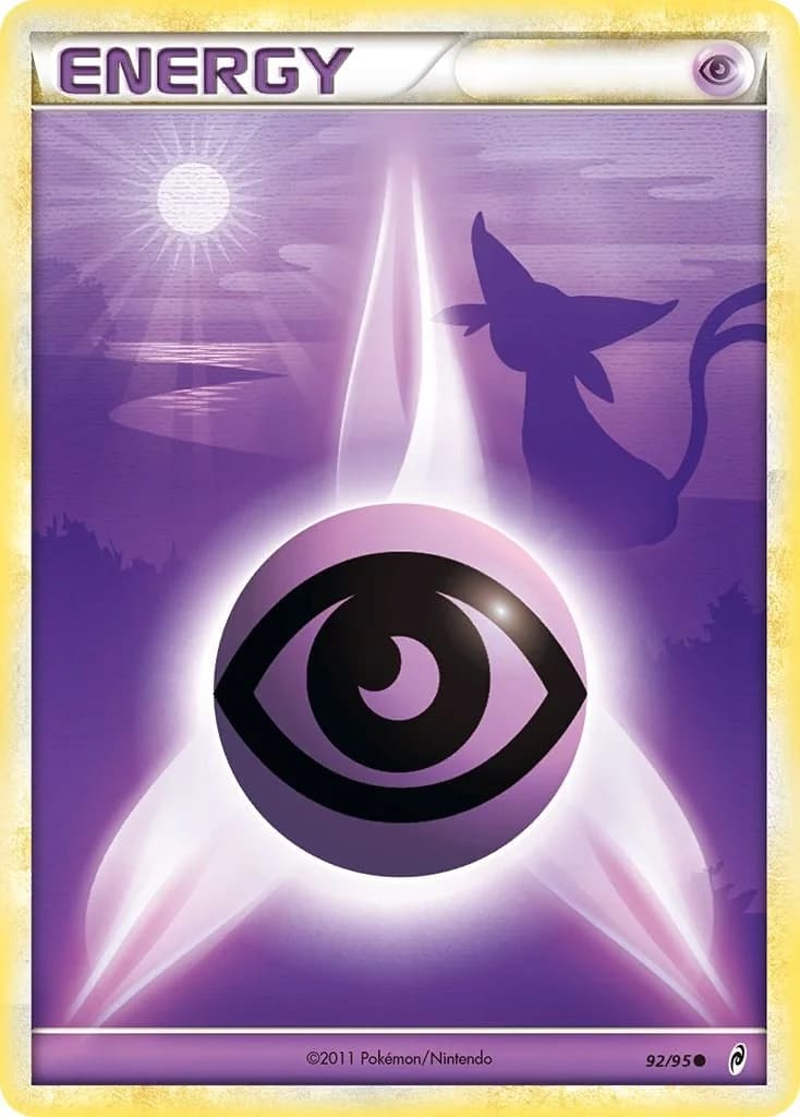 Psychic Energy Call of Legends 92 Pokémon card
