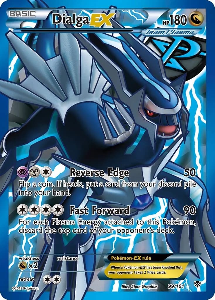 Dialga EX Plasma Blast 99 Pokémon card