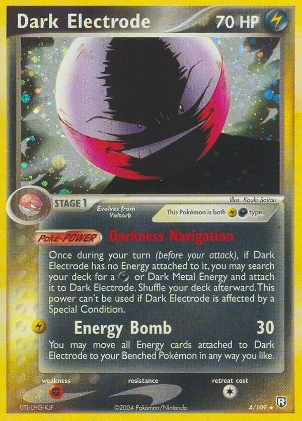 Dark Electrode Team Rocket Returns 4 Pokémon card