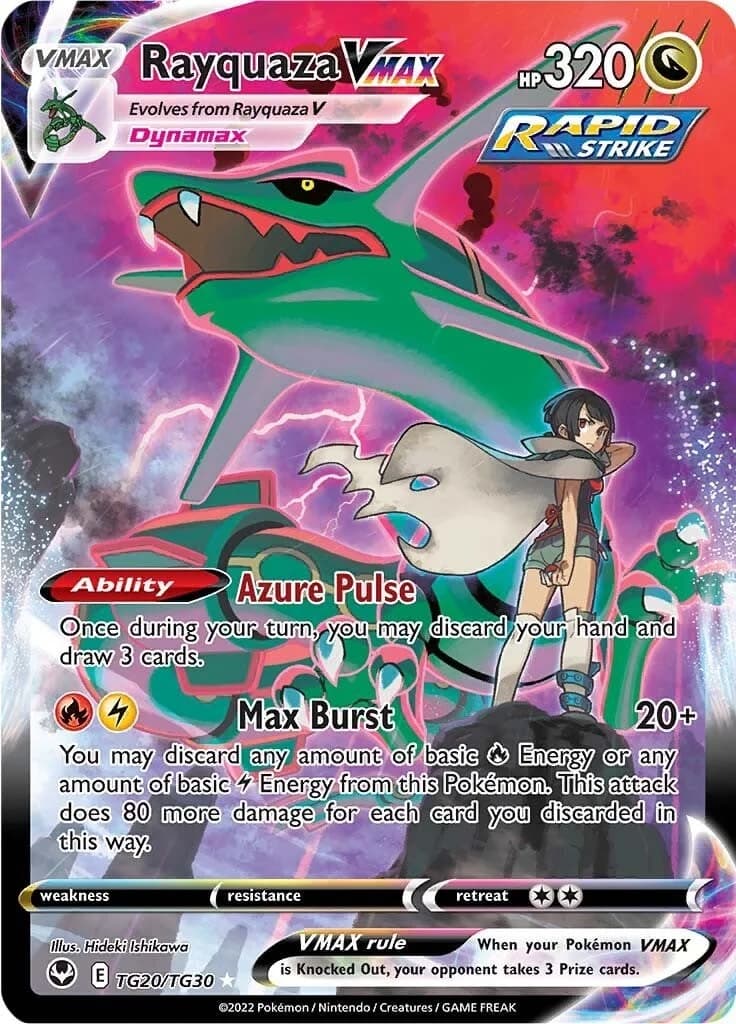 Rayquaza VMAX Silver Tempest TG20 Pokémon card
