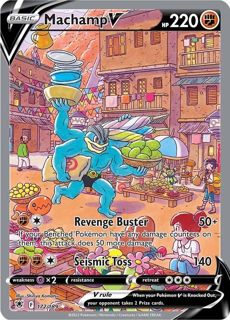 Machamp V Astral Radiance 172 Pokémon card