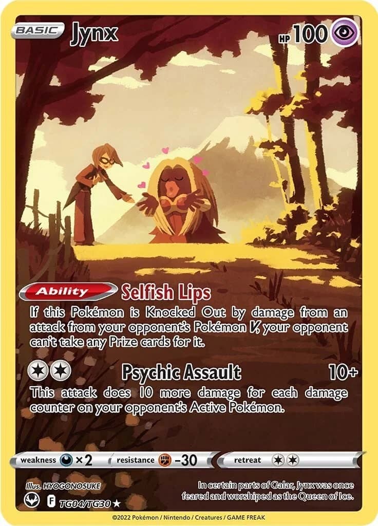 Jynx Silver Tempest TG04 Pokémon card