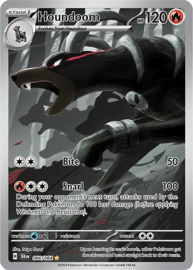 Houndoom Shrouded Fable 66 Pokémon card