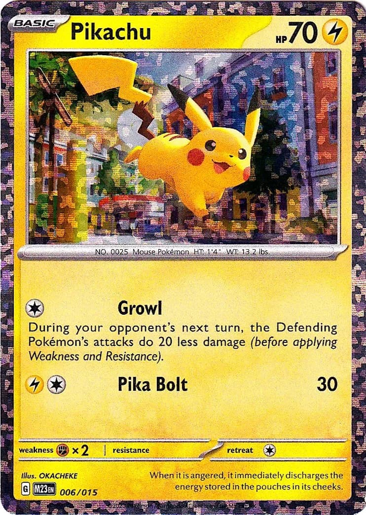 Pikachu [Holo] McDonalds 2023 6 Pokémon card