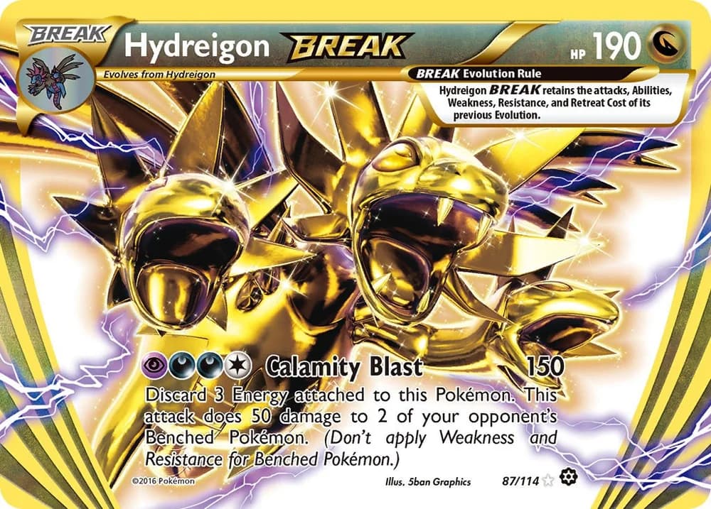 Hydreigon BREAK Steam Siege 87 Pokémon card