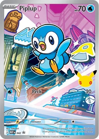 Piplup Promo 42 Pokémon card