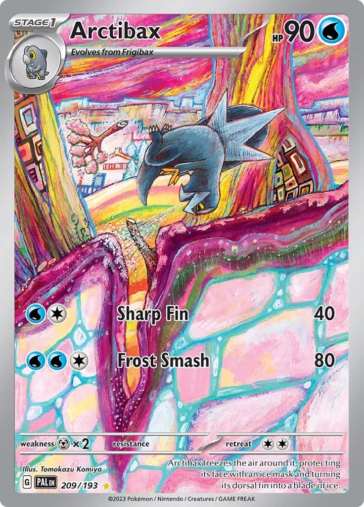 Arctibax Paldea Evolved 209 Pokémon card