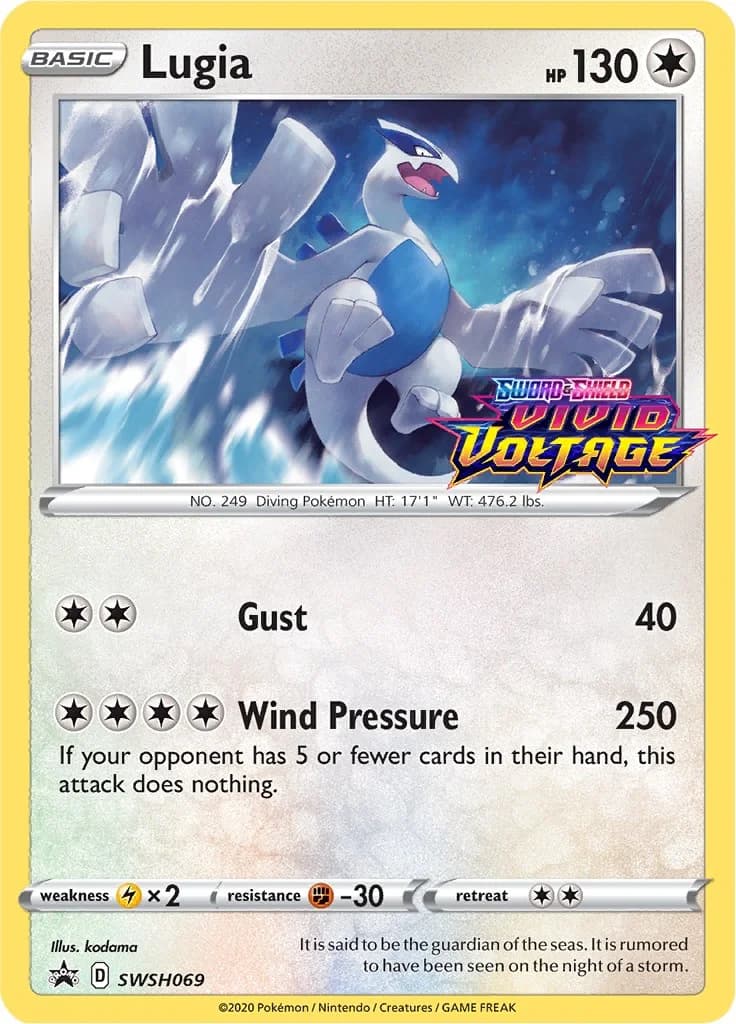 Lugia Promo SWSH069 Pokémon card