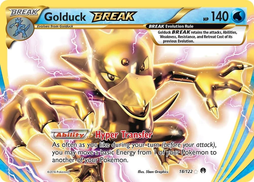 Golduck BREAK BREAKpoint 18 Pokémon card