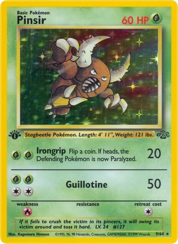 Pinsir [1st Edition] Jungle 9 Pokémon card