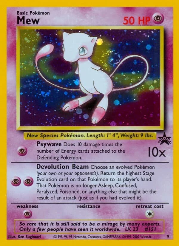 Mew Promo 9 Pokémon card