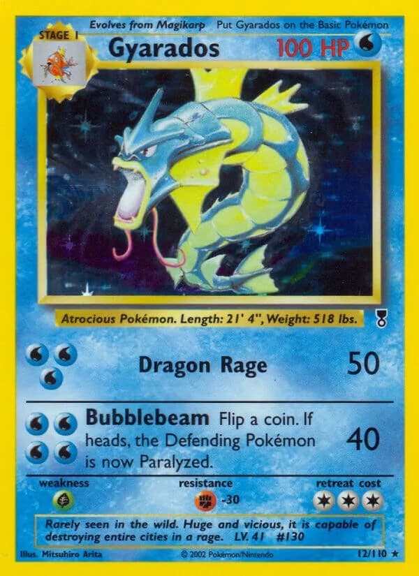 Gyarados [Reverse Holo] Legendary Collection 12 Pokémon card
