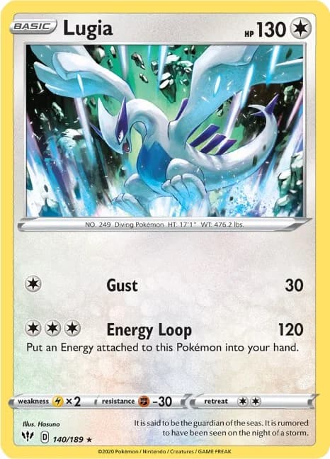 Lugia [Reverse Holo] Darkness Ablaze 140 Pokémon card