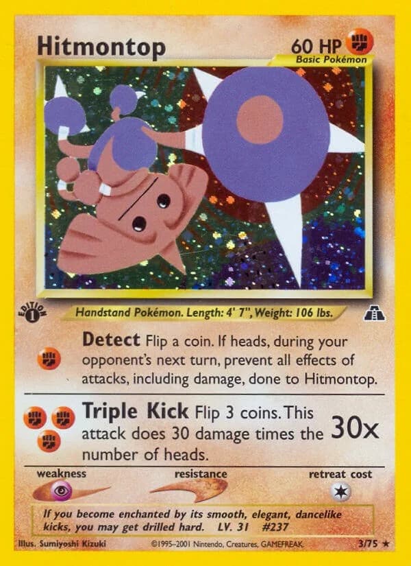 Hitmontop [1st Edition] Neo Discovery 3 Pokémon card