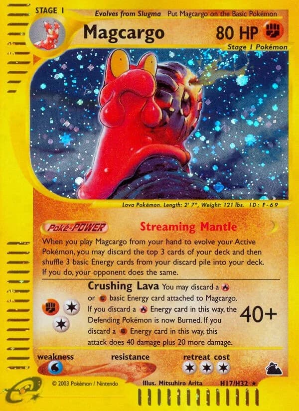 Magcargo Skyridge H17 Pokémon card