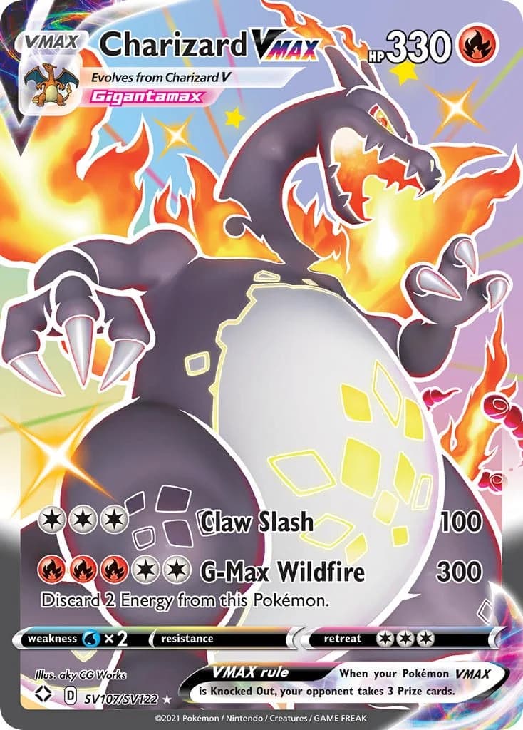 Charizard VMAX Shining Fates SV107 Pokémon card