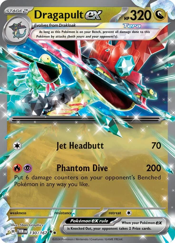 Dragapult ex Twilight Masquerade 130 Pokémon card