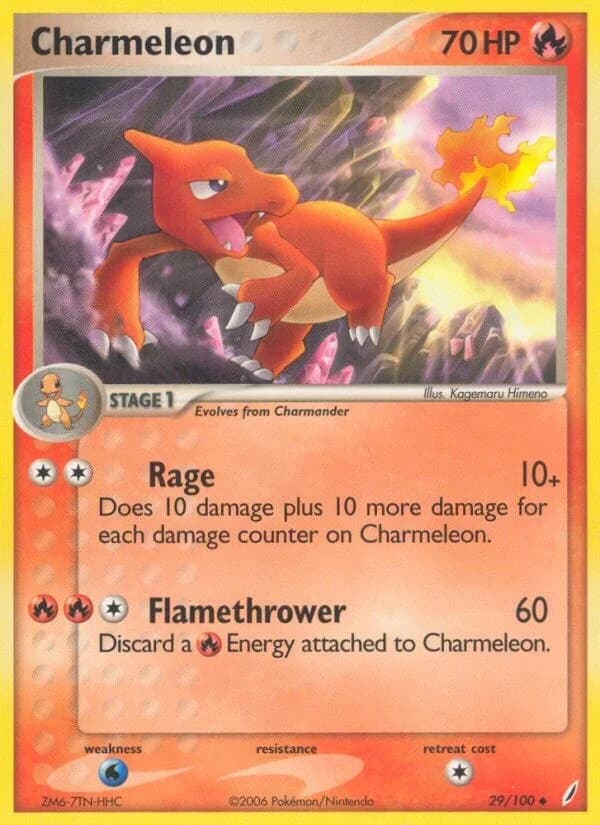 Charmeleon [Reverse Holo] Crystal Guardians 29 Pokémon card