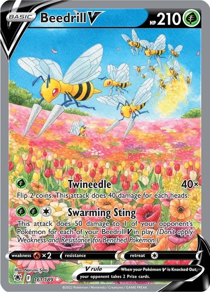 Beedrill V Astral Radiance 161 Pokémon card