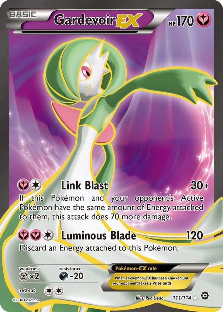 Gardevoir EX Steam Siege 111 Pokémon card