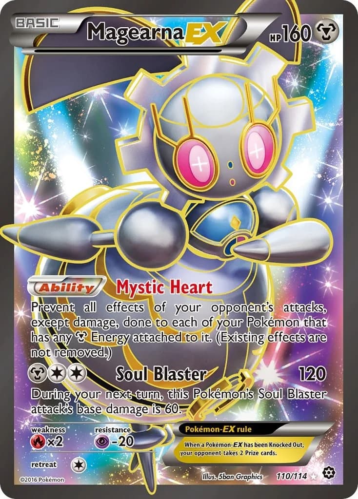 Magearna EX Steam Siege 110 Pokémon card