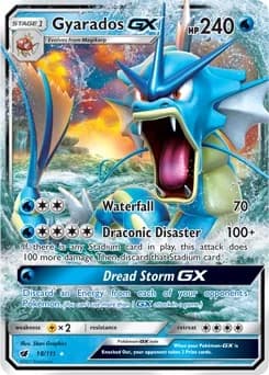 Gyarados GX Crimson Invasion 18 Pokémon card
