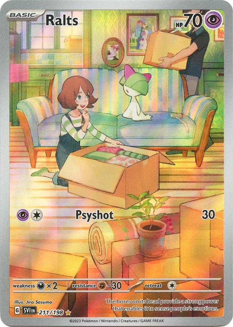 Ralts Scarlet & Violet 211 Pokémon card