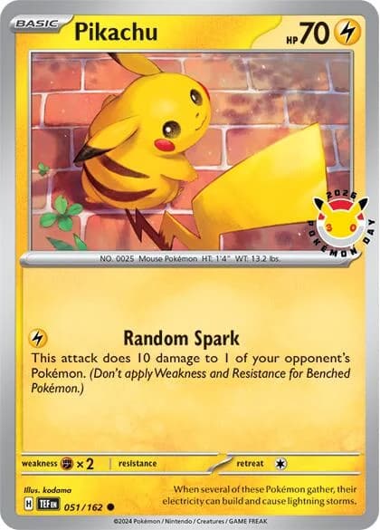 Pikachu [2026 Pokemon Day] Temporal Forces 51 Pokémon card