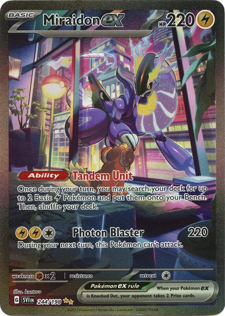 Miraidon ex Scarlet & Violet 244 Pokémon card