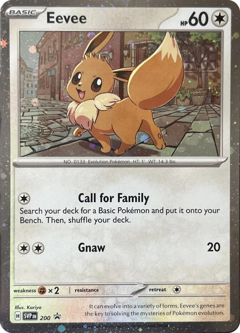 Eevee Promo 200 Pokémon card