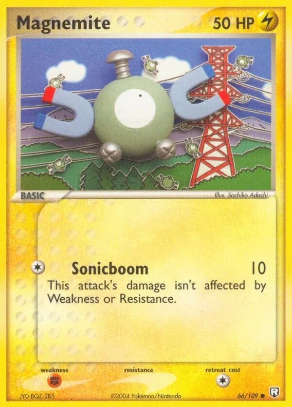 Magnemite [Reverse Holo] Team Rocket Returns 66 Pokémon card