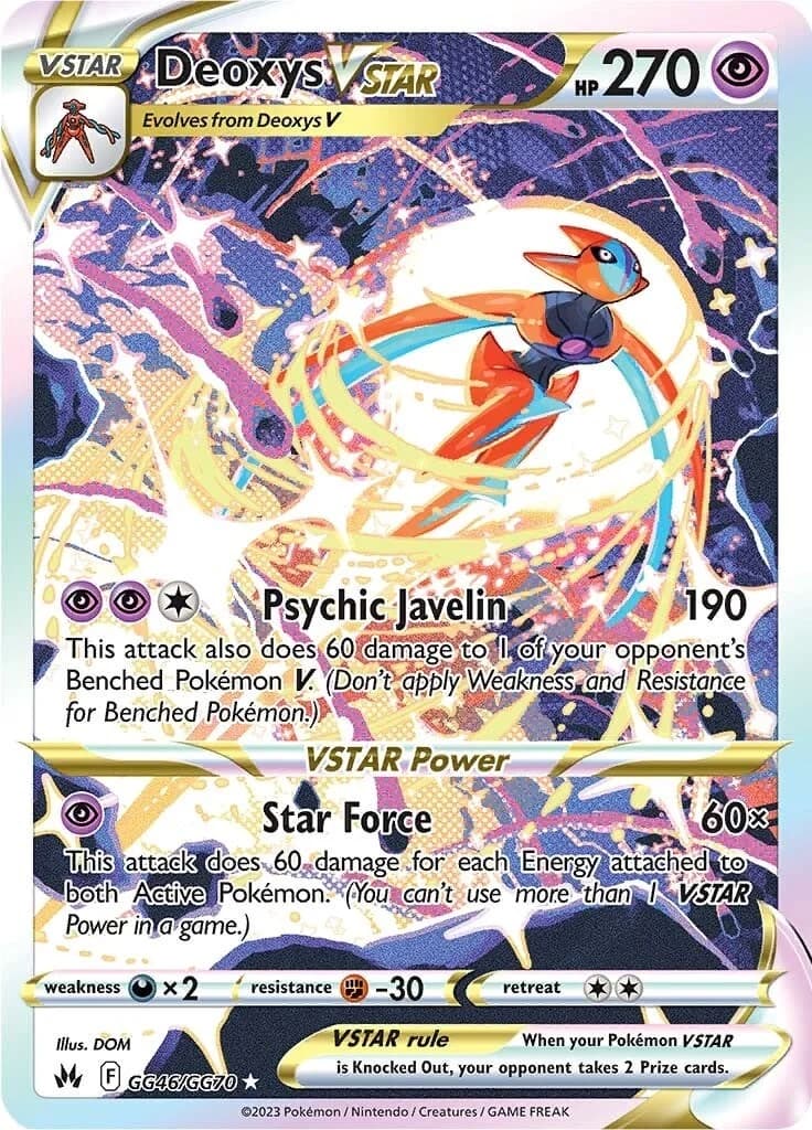 Deoxys VSTAR Crown Zenith GG46 Pokémon card