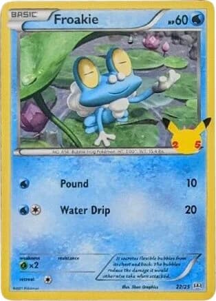 Froakie [Holo] McDonalds 2021 22 Pokémon card