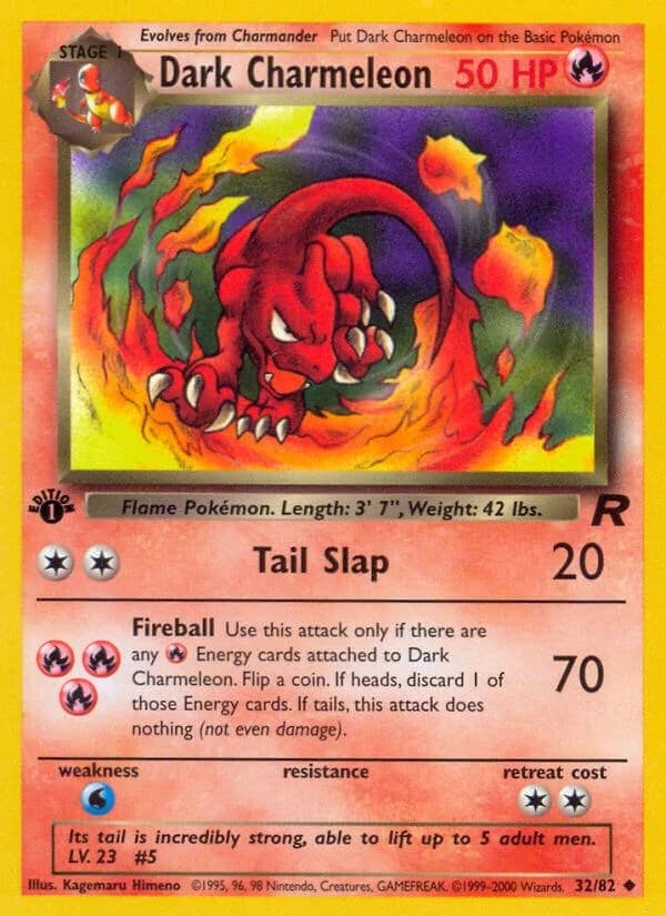 Dark Charmeleon [1st Edition] Team Rocket 32 Pokémon card