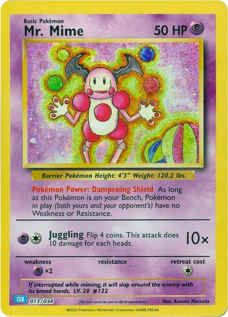 Mr. Mime TCG Classic: Blastoise Deck 13 Pokémon card