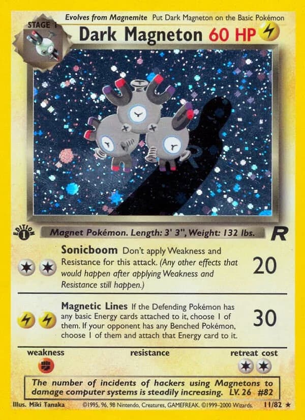Dark Magneton [1st Edition] Team Rocket 11 Pokémon card